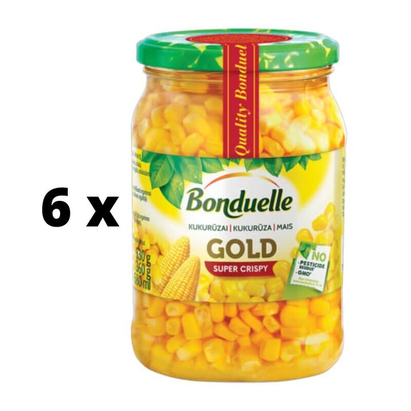 Suhkrumais BONDUELLE, 530 g / 360 g x 6 tk. pakett цена и информация | Hoidised, keedised, konservid | kaup24.ee