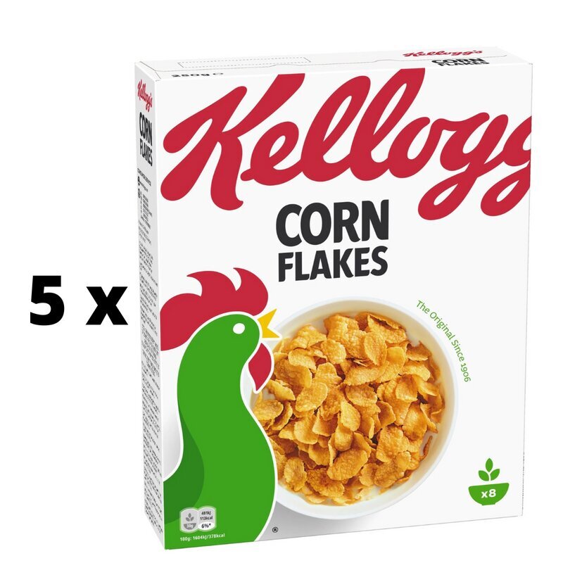 Helbed KELLOGG'S Maisihelbed 250g x 5 tk. pakett hind ja info | Hommikuhelbed | kaup24.ee