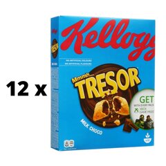 Helbed KELLOGG'S Tresor Milk Choco 375g x 12 tk. pakett hind ja info | Hommikuhelbed | kaup24.ee