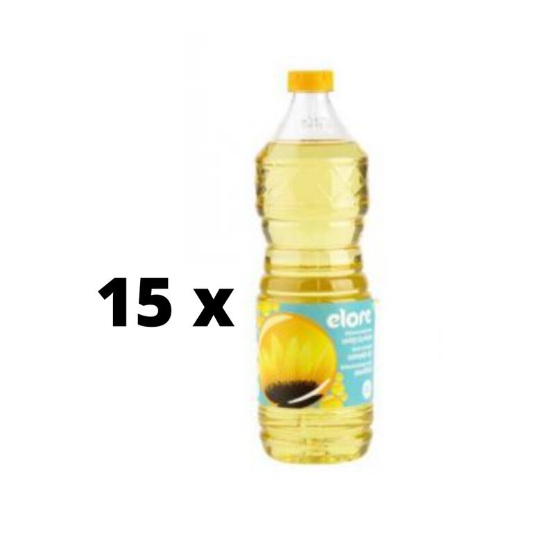 Päevalilleõli ELORE, 0,9 l x 15 tk. pakett цена и информация | Õli, äädikas | kaup24.ee