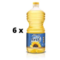 Päevalilleõli FLORIOL, 2 l UUS x 6 tk. pakett hind ja info | Õli, äädikas | kaup24.ee