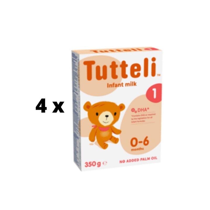 Piimasegu TUTTLI 1, sünnist, 300 g x 4 tk. pakett hind ja info | Piimasegu | kaup24.ee