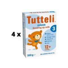 Piimasegu TUTTLI 3, alates 1 aastast, 350 g x 4 tk. pakett цена и информация | Детские смеси с 6 месяцев | kaup24.ee