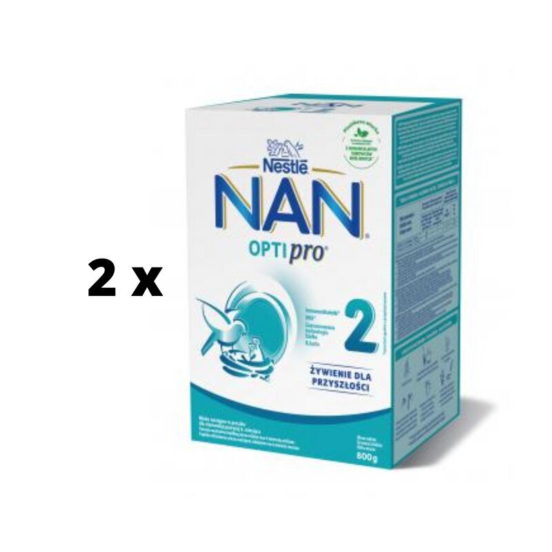 Piimasegu NAN OPTIPRO 2 lastele alates 6 kuu vanusest 650 g x 2 pakk цена и информация | Piimasegu | kaup24.ee