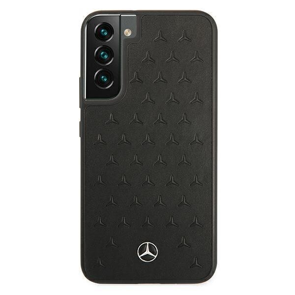 Mercedes MEHCS22MPSQBK S22 + S906 black / black hardcase Leather Stars Pattern цена и информация | Telefoni kaaned, ümbrised | kaup24.ee