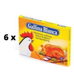 Куриный бульон Gallina Blanca, 6 упаковок по 15 шт. (150 г.) цена и информация | Супы, бульоны | kaup24.ee