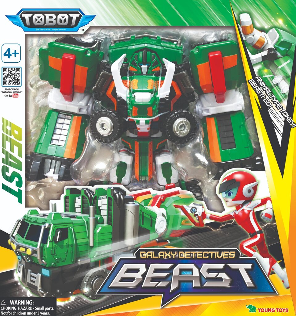 Transformeris Tobot „Galaxy Detectives“ Beast, 28 cm цена и информация | Poiste mänguasjad | kaup24.ee