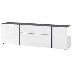 TV laud Mesa 2531, valge/tumehall hind ja info | TV alused | kaup24.ee