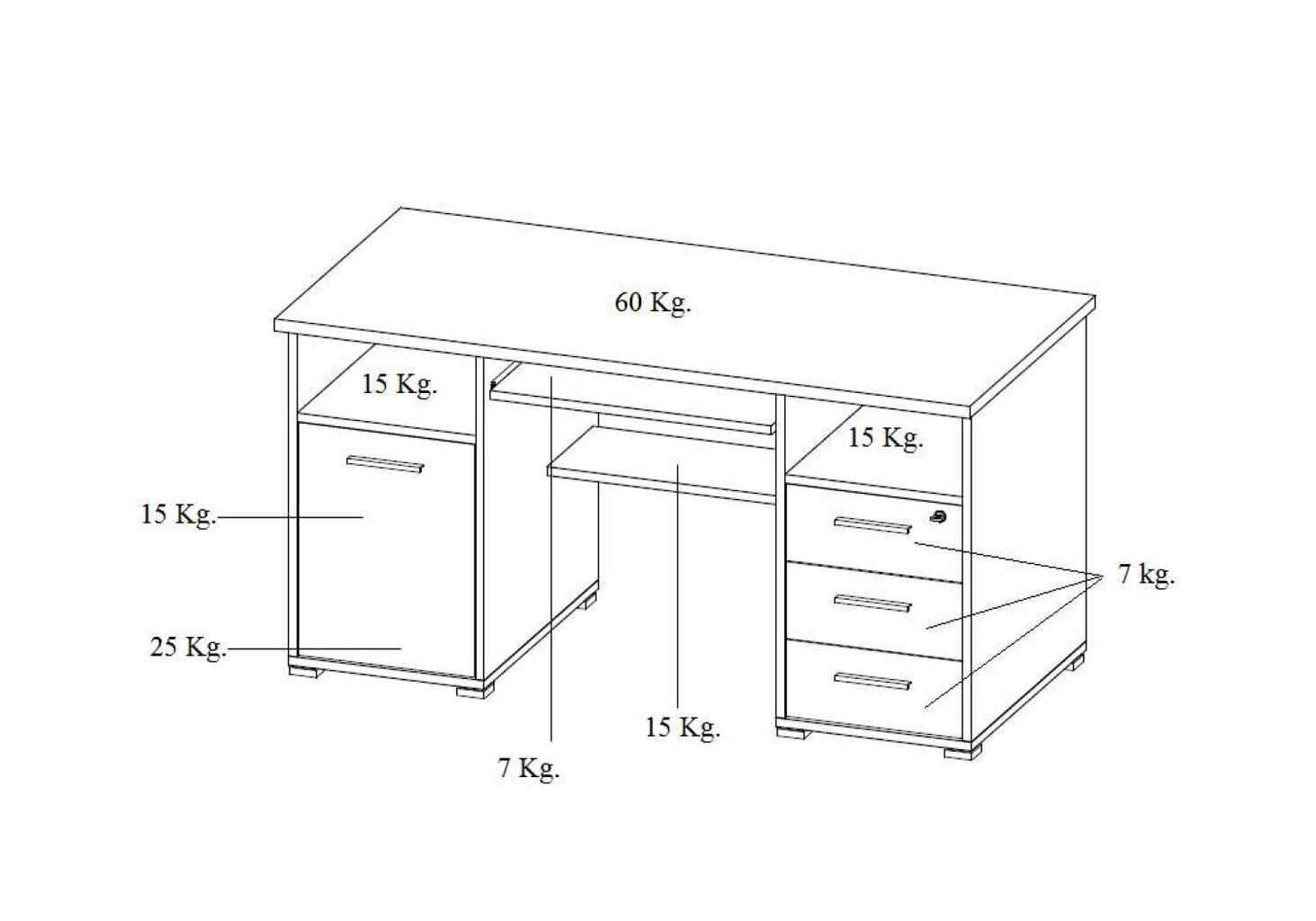 Kirjutuslaud Desk 144, tumehall цена и информация | Arvutilauad, kirjutuslauad | kaup24.ee