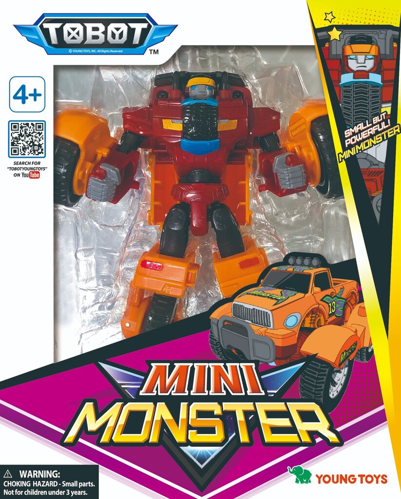 Transformeris Tobot „Galaxy Detectives“ Mini Monster, 15 cm цена и информация | Poiste mänguasjad | kaup24.ee