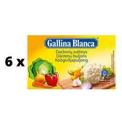 Köögiviljapuljong GALINA BLANCA, 12 tk. x 6 pakk pakett hind ja info | Supid, puljongid | kaup24.ee