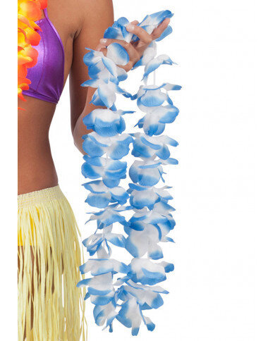 Hawaii vanik 100 cm sini-valge hind ja info | Karnevali kostüümid | kaup24.ee