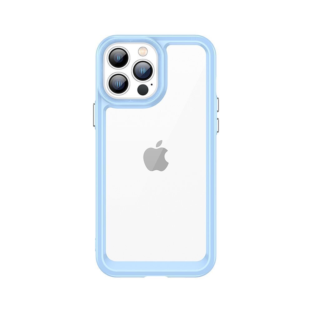Outer Space Case iPhone 12 Pro Max kõvakaanega sinise geelraamiga hind ja info | Telefoni kaaned, ümbrised | kaup24.ee