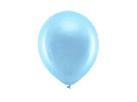 Vikerkaare õhupallid 23 cm metallist, sinine 10 tk hind ja info | Õhupallid | kaup24.ee