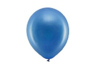 Vikerkaare õhupallid 23 cm metallik tumesinine, 10 tk цена и информация | Шарики | kaup24.ee