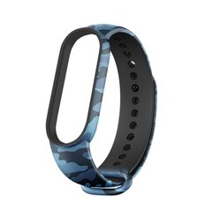 Camo Wristband TPU Strap Bracelet Bangle For Xiaomi Mi Band 6 / Mi Band 5 Camo Blue (Light blue || Niebieski) цена и информация | Аксессуары для смарт-часов и браслетов | kaup24.ee