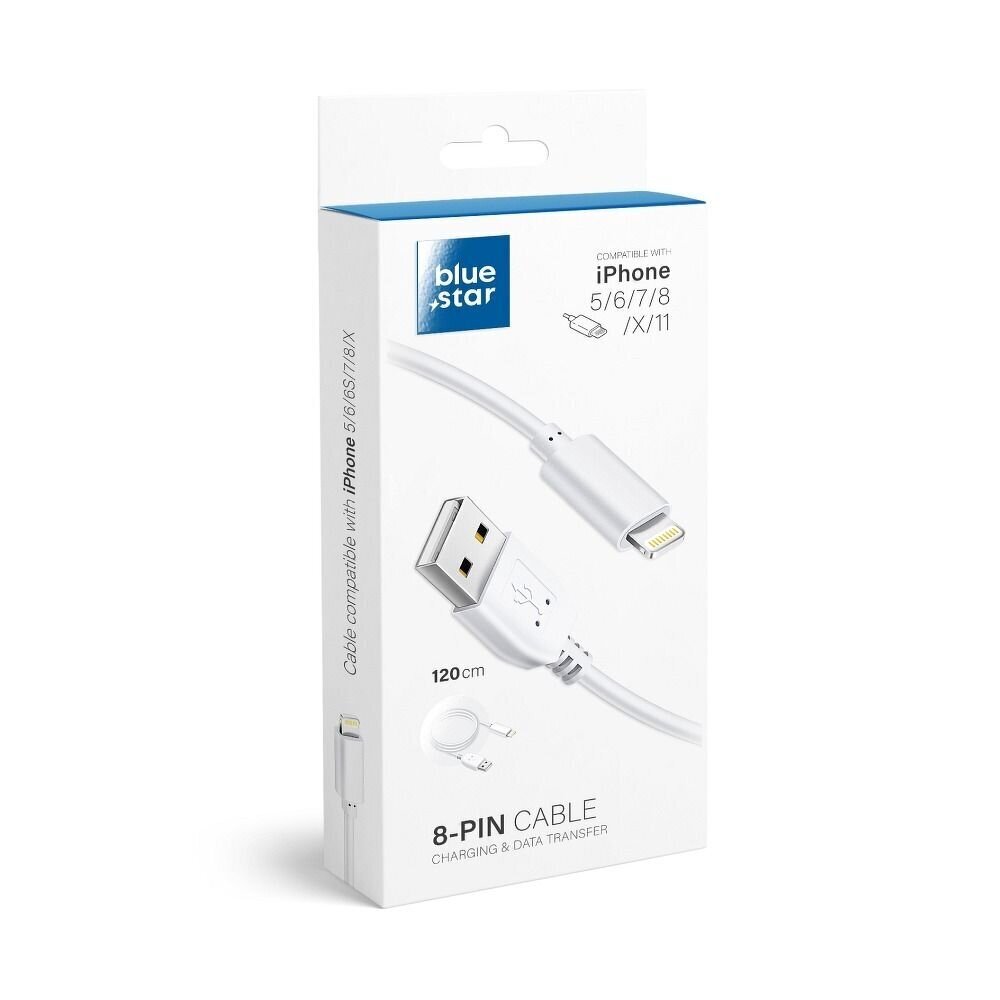 USB - Lightning / Apple Data Cable / Blue Star Lite juhe - iPhone'ile. Laadimine ja andmeedastus цена и информация | Mobiiltelefonide kaablid | kaup24.ee