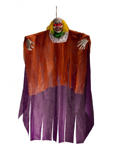 Rippuv kummitus 175 cm halloween helide ja valgustega цена и информация | Karnevali kostüümid | kaup24.ee