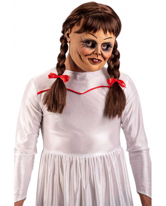 Halloween Annabella mask juuste ja palmikutega hind ja info | Karnevali kostüümid | kaup24.ee