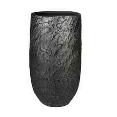 Керамический горшок Evi 17 x 30(В) см, круглый, черный цена и информация | Вазоны | kaup24.ee