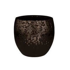 Керамический горшок Kae 19 x 16(В) см, круглый, коричневый цена и информация | Вазоны | kaup24.ee
