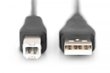 Assmann Connection Cables USB 2. 0 A/M -B/M 1,0m black цена и информация | Mobiiltelefonide kaablid | kaup24.ee