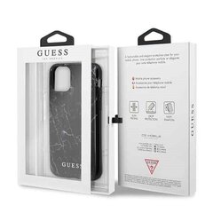 Чехол GUESS Marble Hardcase GUHCN61PCUMABK - Iphone 11, черный цена и информация | Чехлы для телефонов | kaup24.ee