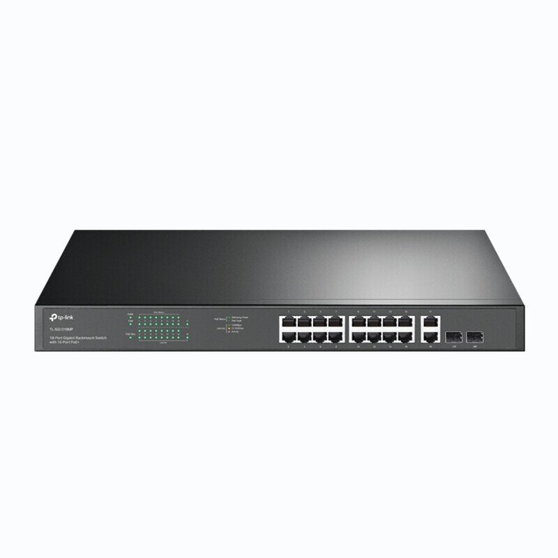 TP-LINK Switch TL-SG1218MP Unmanaged, Rack Mountable, 10/100 Mbps (RJ-45) ports quantity 18, PoE+ ports quantity 16 цена и информация | Lülitid (Switch) | kaup24.ee