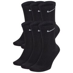 Nike meeste sokid 6pk, must L(42-46) 907138192 цена и информация | Мужские носки | kaup24.ee