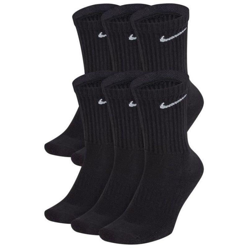 Nike meeste sokid 6pk, must L(42-46) 907138192 hind ja info | Meeste sokid | kaup24.ee