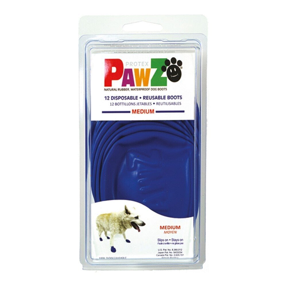 Kingad Pawz Dog 12 tk. Sinine M suurus hind ja info | Hooldusvahendid loomadele | kaup24.ee