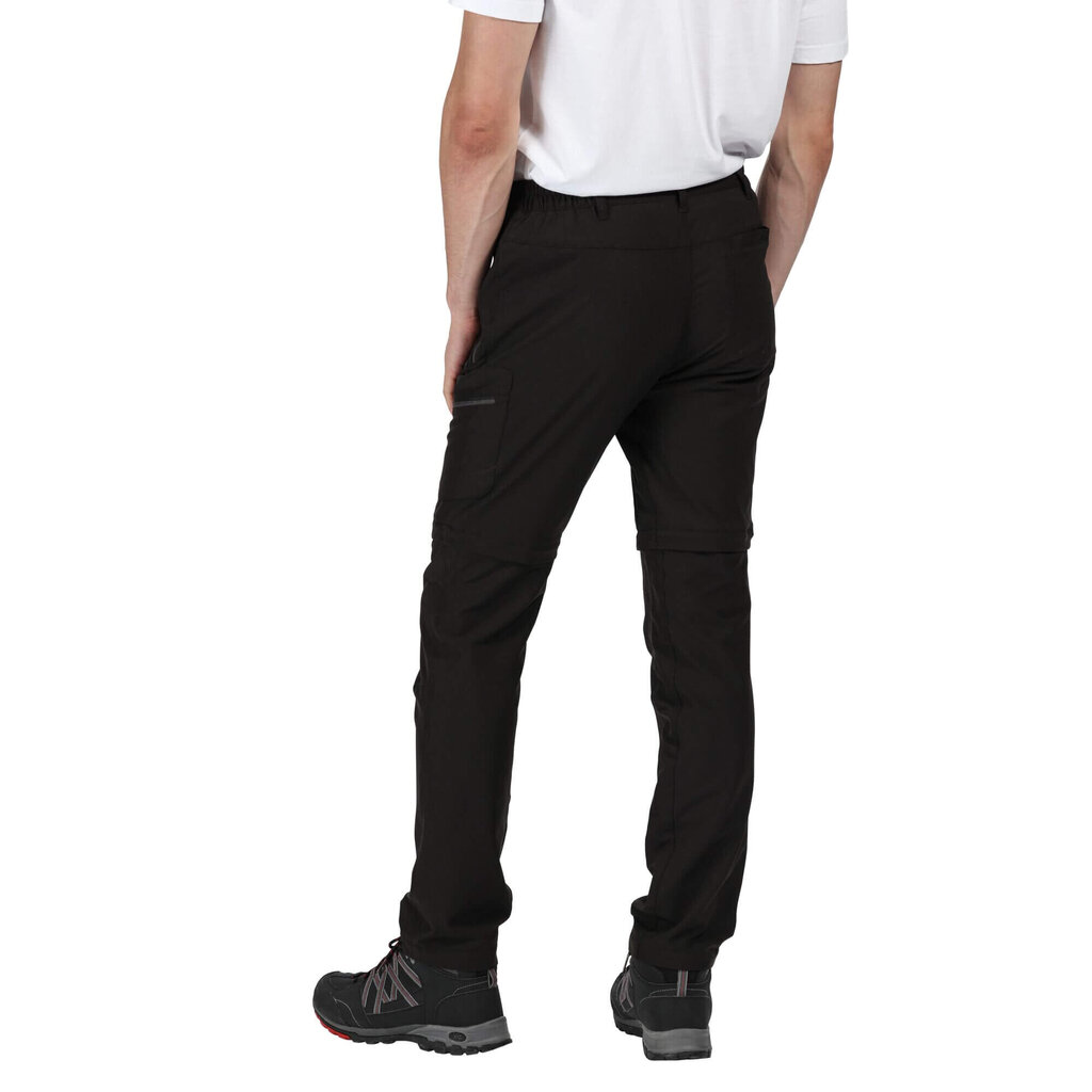 Meeste lahtikäivad vabaaja püksid (2 in 1) Regatta Highton - mustad hind ja info | Meeste püksid | kaup24.ee