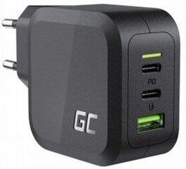 Green Cell GC PowerGaN 65W USB-C PD Charger for laptops, MacBook, Tablets, and Smartphones цена и информация | Зарядные устройства для телефонов | kaup24.ee