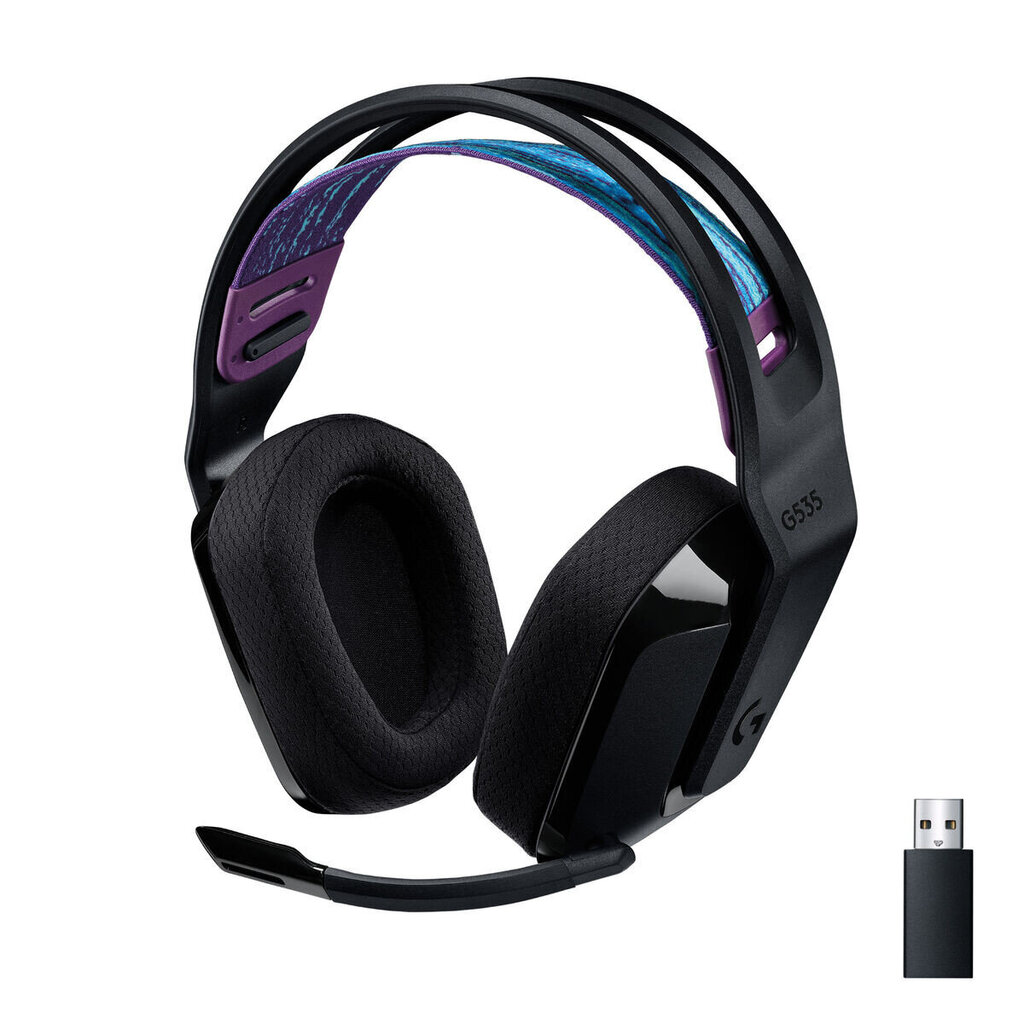 Wireless headset Logitech G535, black цена и информация | Kõrvaklapid | kaup24.ee
