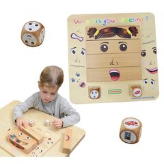 Hariduslik puidust mäng - Emotsioonid цена и информация | Развивающие игрушки | kaup24.ee
