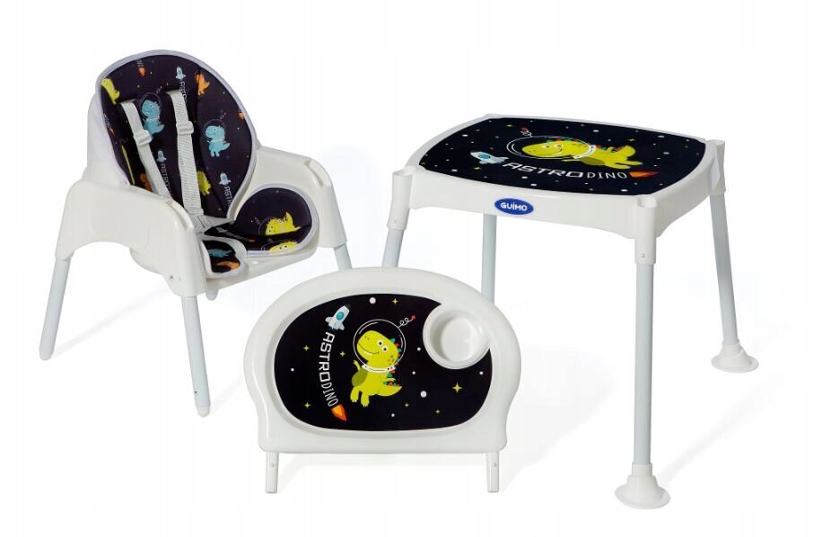 PrimaboBo Star mitmeotstarbeline lauatool 3in1, must hind ja info | Laste lauad ja toolid | kaup24.ee