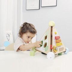 Обучающая деревянная пирамидка - Classic World, 4 в 1 цена и информация | Развивающие игрушки и игры | kaup24.ee