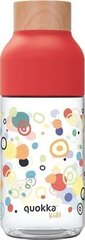 Laste pudel Quokka Ice Kids Dots, 570 ml, punane hind ja info | Joogipudelid | kaup24.ee