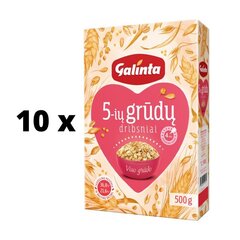 Viis sorti teraviljahelbeid Galinta Extra, 500 g x 10 tk hind ja info | Kuivained, tangud, riis | kaup24.ee