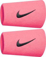 Спортивные повязки на руки Nike Swoosh N1586677OS, розового цвета, 2 шт.  цена и информация | Спортивная одежда женская | kaup24.ee