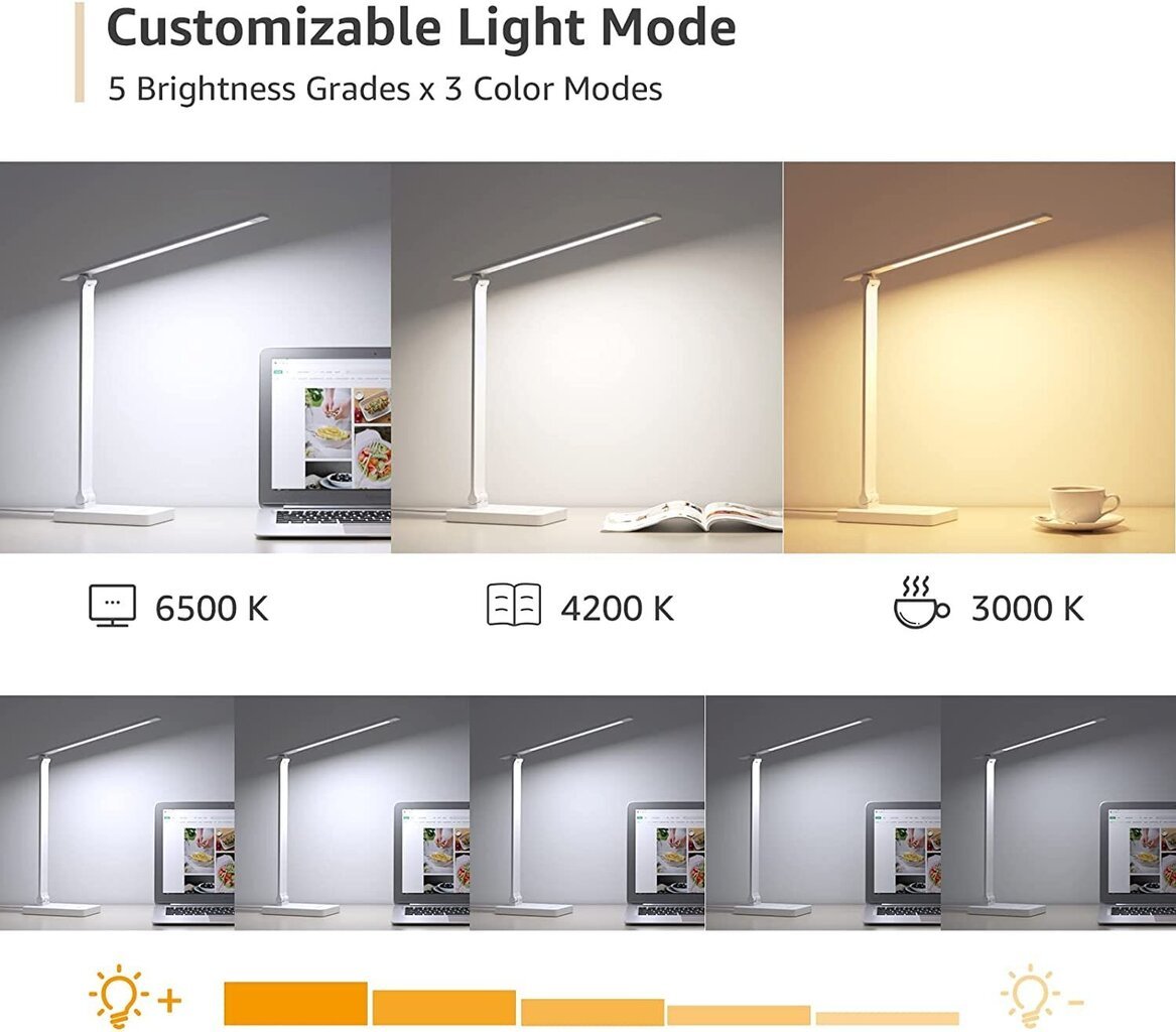 LED laualamp G.LUX GD-1408 valge цена и информация | Laualambid | kaup24.ee