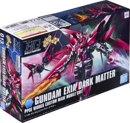 Plastmassist kokkupandav Gunpla mudel Bandai HG Build Fighters Gundam Exia Dark Matter, 1/144, 58791 hind ja info | Klotsid ja konstruktorid | kaup24.ee