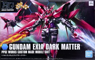 Plastmassist kokkupandav Gunpla mudel Bandai HG Build Fighters Gundam Exia Dark Matter, 1/144, 58791 hind ja info | Klotsid ja konstruktorid | kaup24.ee