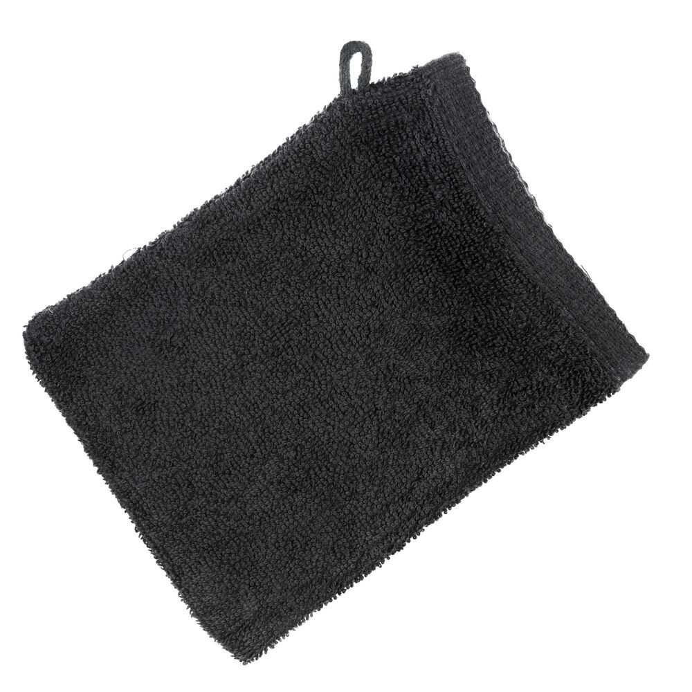 Lihtne puuvillane rätik, must, 16x21 cm. hind ja info | Rätikud, saunalinad | kaup24.ee