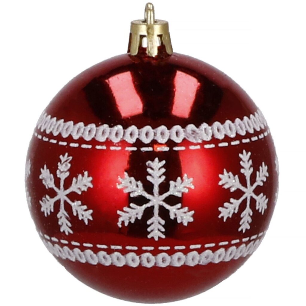 Jõuluehted jõulupuu jaoks, punased, 30tk., 5 cm цена и информация | Kuuseehted | kaup24.ee