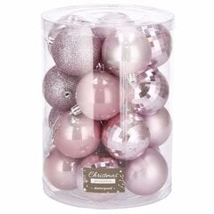 Jõuluehted roosad, 6cm цена и информация | Ёлочные игрушки | kaup24.ee