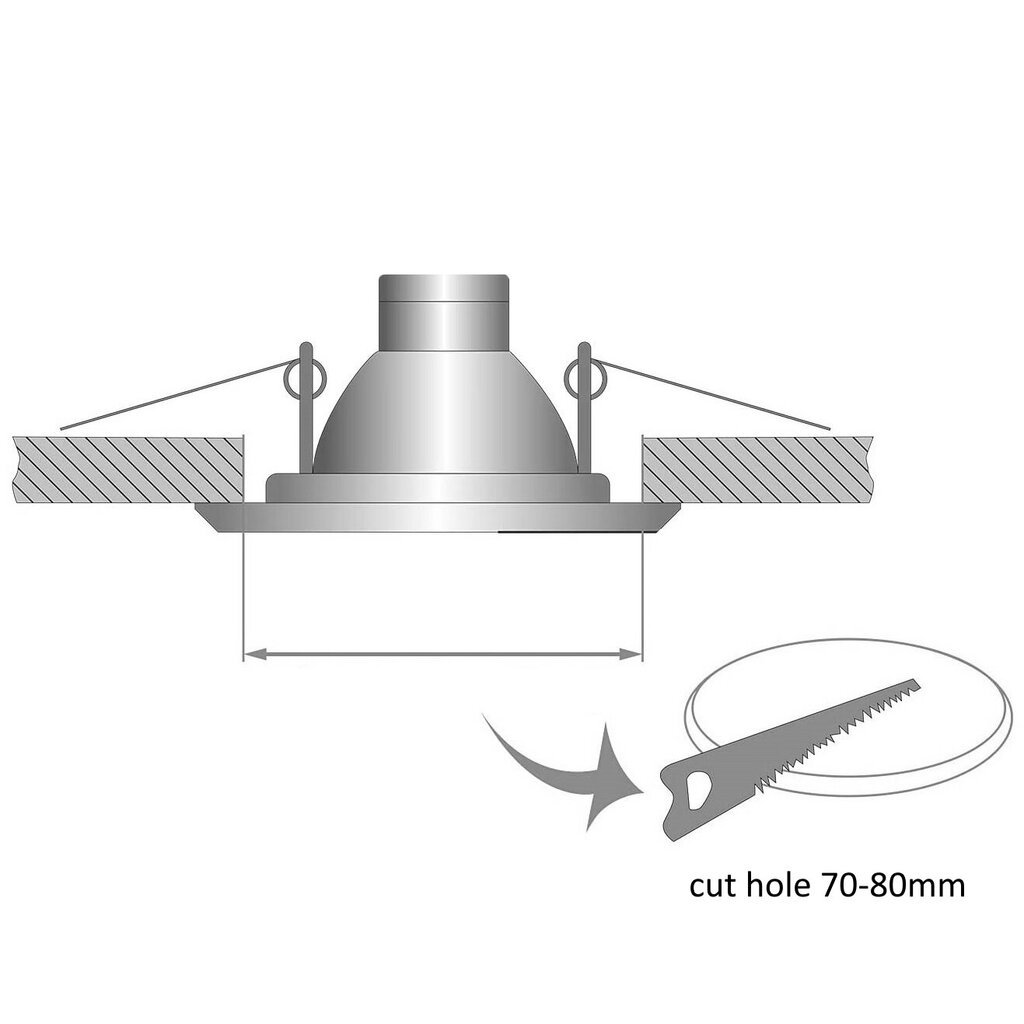 Valgusti G.LUX GR-LED-TURN-7W hind ja info | Süvistatavad ja LED valgustid | kaup24.ee