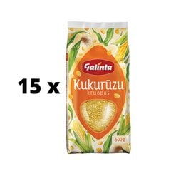 Крупа кукурузная Galinta, упаковка 15 шт. по 500 г. цена и информация | Каши, крупы, хлопья | kaup24.ee