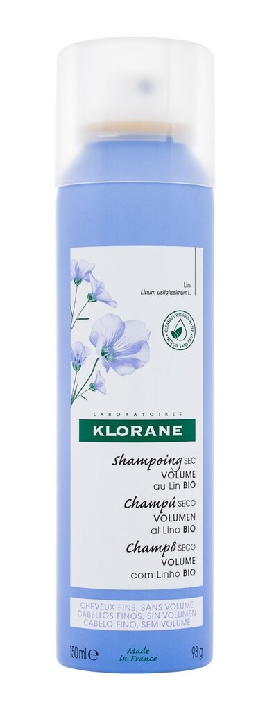 Volüümi andev kuivšampoon Klorane 150 ml цена и информация | Šampoonid | kaup24.ee