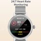 Naiste käekell Smart watch CF90 BK SIL with amoled screen цена и информация | Nutikellad (smartwatch) | kaup24.ee